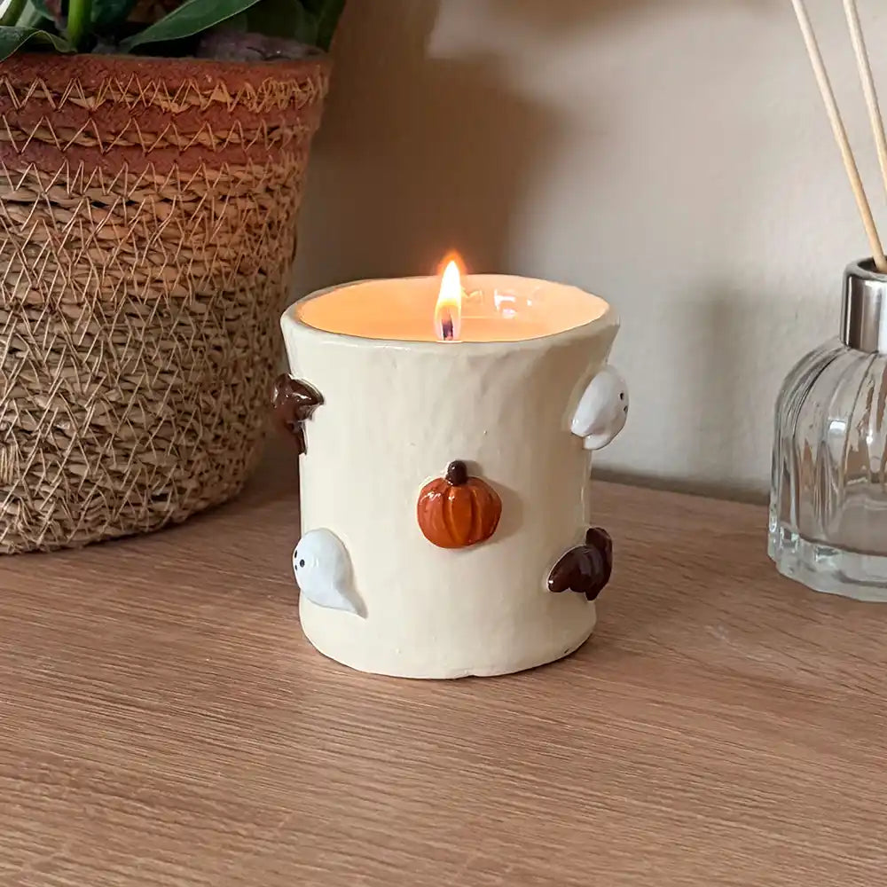 Sculpd AU Halloween Charm Candle