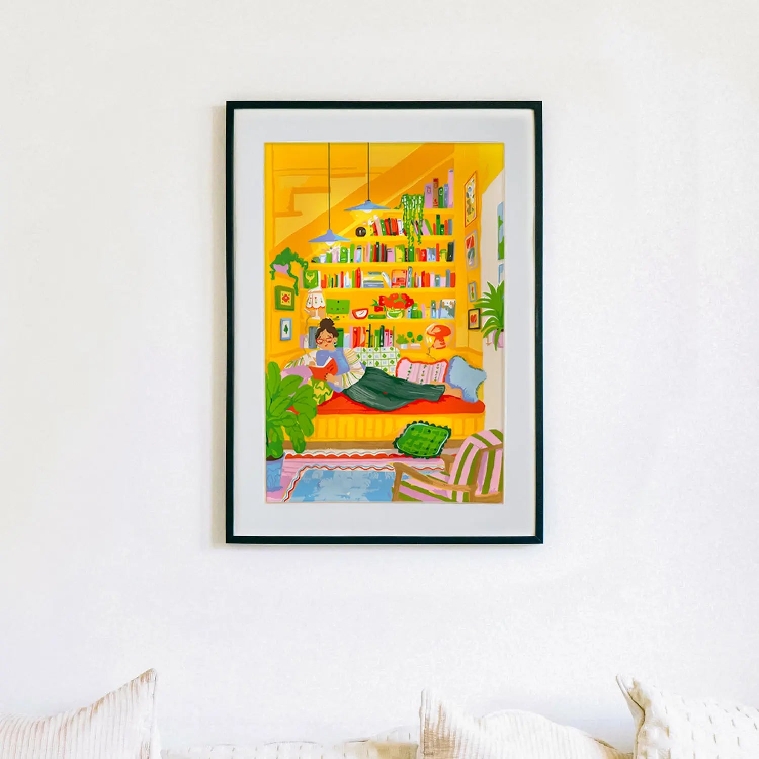 Framed artwork made with Sculpd Paint By Numbers x Chiara