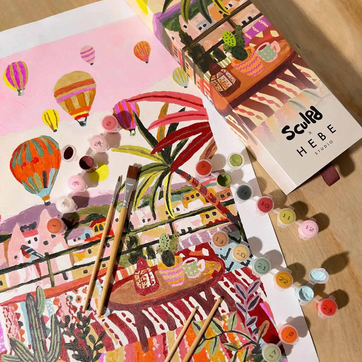 Sculpd paint by numbers x HEBE