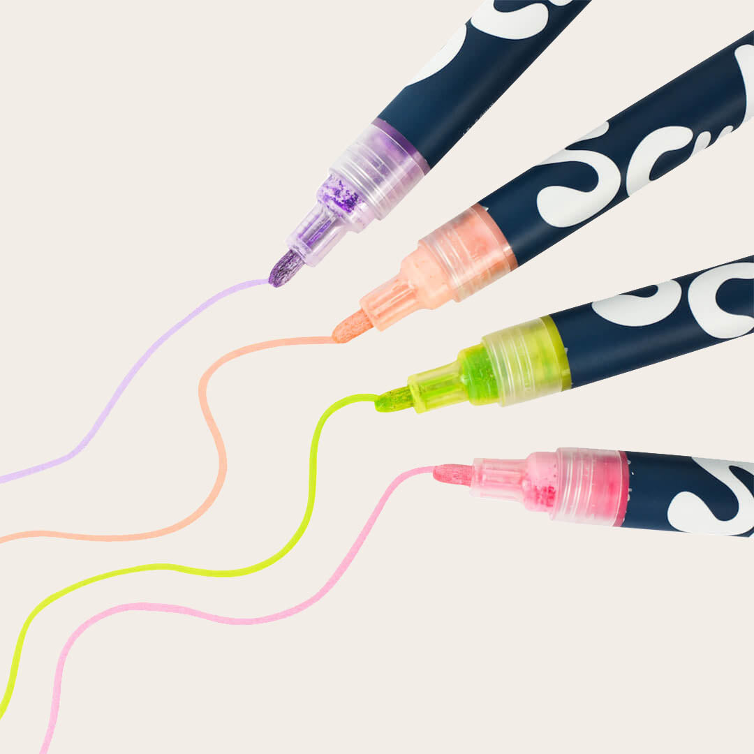 Acrylic Paint Pens - 4 Packs Paint Set Sculpd
